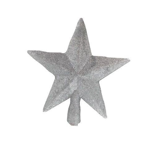 Itemz, Treetop Star 19Cm Silver Glitter