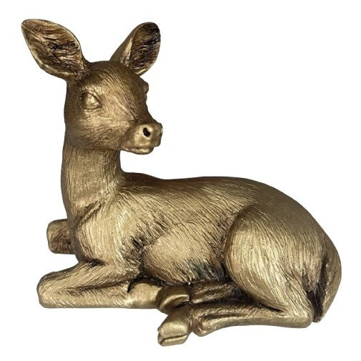 ReinDeer Lying 11 cm Gold