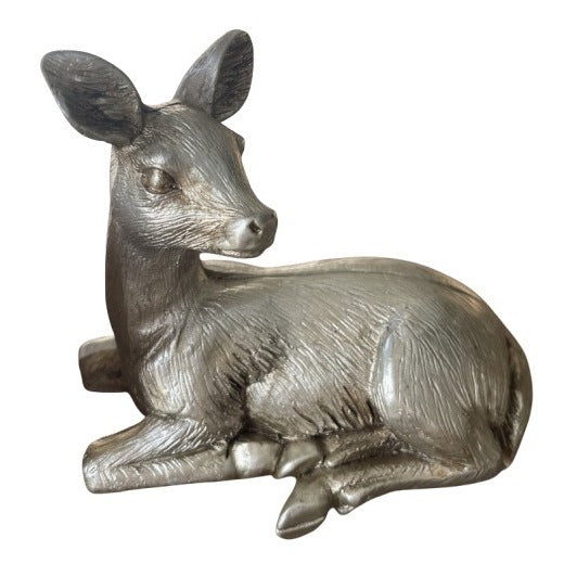 ReinDeer Lying 11 cm Silver