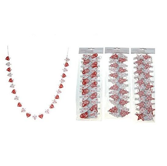 Itemz, Advent Calendar Garland Garland Red/White With 24 Pegs