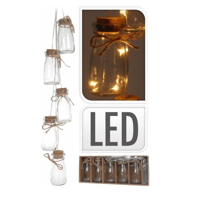 Itemz, Garland 5 Bottles With Led