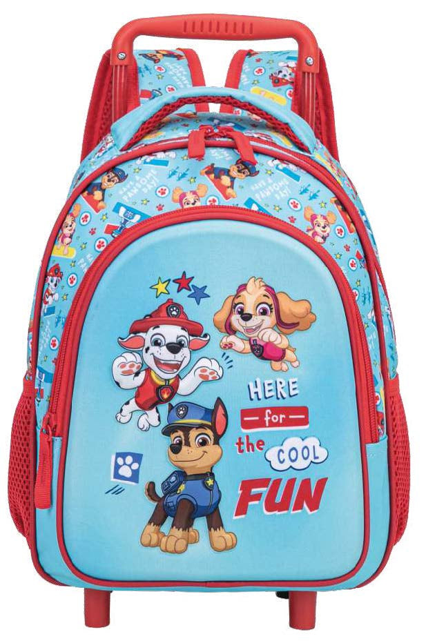 Kstationery Mini Trolley Backpack 3D Paw Patrol 7.3 L Size 30.5X24X10 Cm, 5600390682258