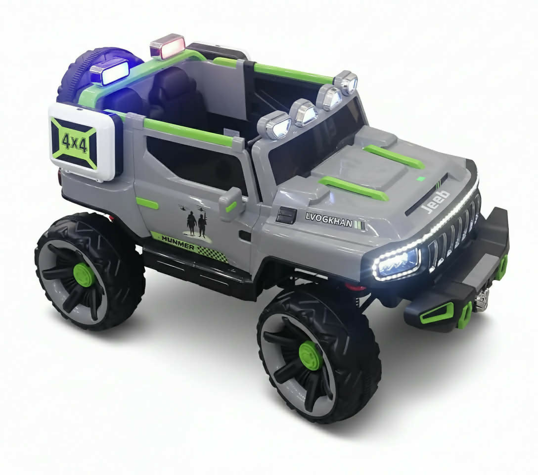 Kids Ride-On Jeep – 12V/24V Battery, Remote Control, LED Lights & Music (Ages 3–8)