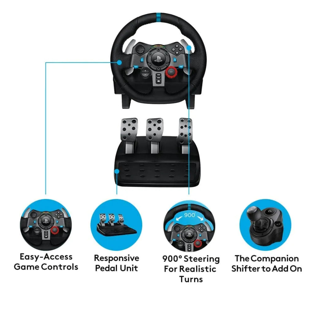 Logitech Driving Force Racing Wheel, LOG-G29