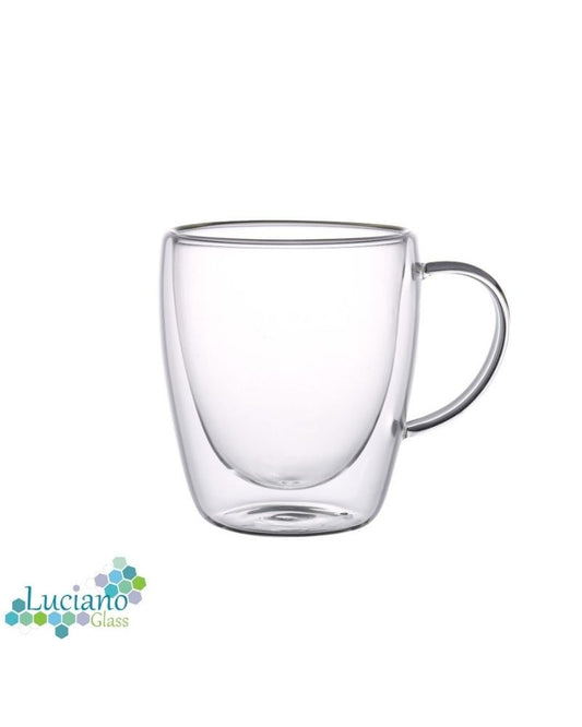 Luciano, 200Ml Borosilicate Double Wall Glass 2Pcs Set 1. Heat Resistant 2. Combination: 200Ml X 2Pcs 3. Packing: Set Of 2/Bubble Wrapped/Color Box / 12Sets/Ctn