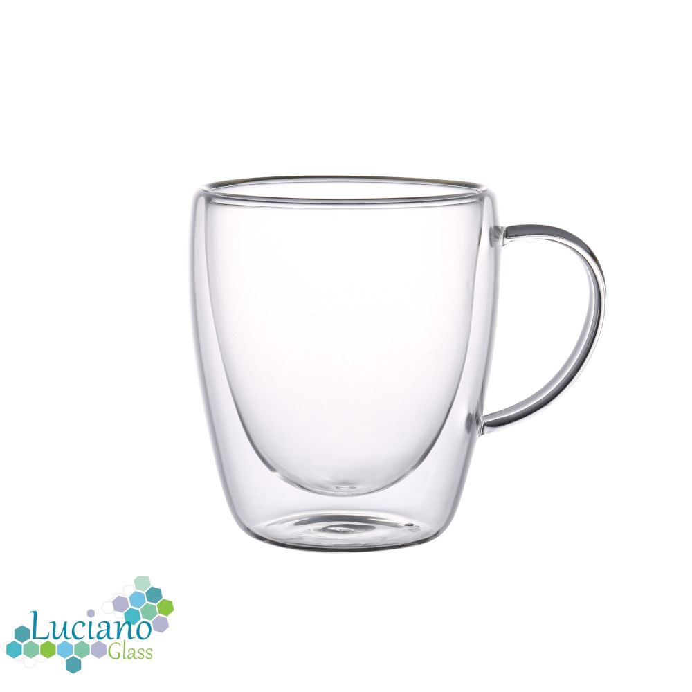 Luciano, 300Ml Borosilicate Double Wall 2Pc Cup In Gift Box