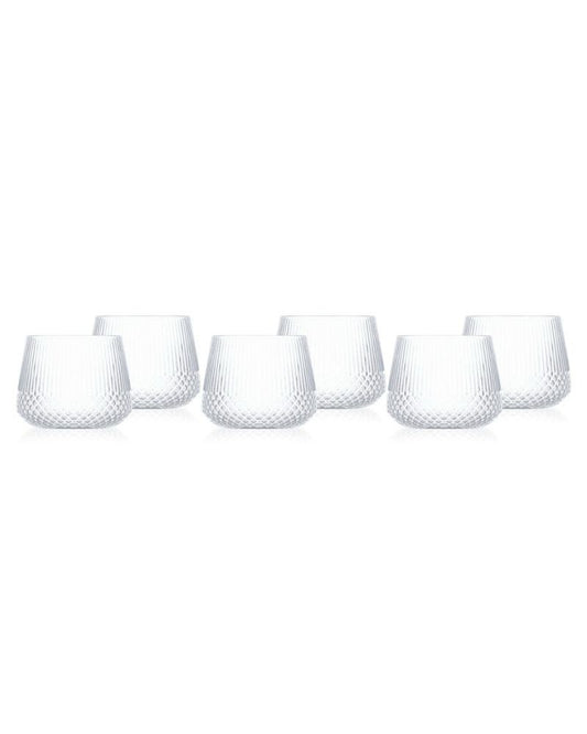 Luciano, Borosilicate 270Ml Single Wall Glass Cups 6Pcs Set