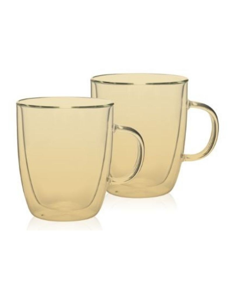 Luciano, 90Ml Ion Plating Amber Borosilicate Double Wall Glass Cup 1. Heat Resistant 2. Combination: 90Ml * 2Pcs 3. Packing: Set Of 2/Bubble Wrapped, 1Set/Color Box / 24Sets/Ctn