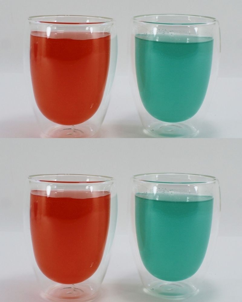 Luciano, High Borosilicate Round Glass Double Wall Glass Cups 350Ml - 2Pc Set