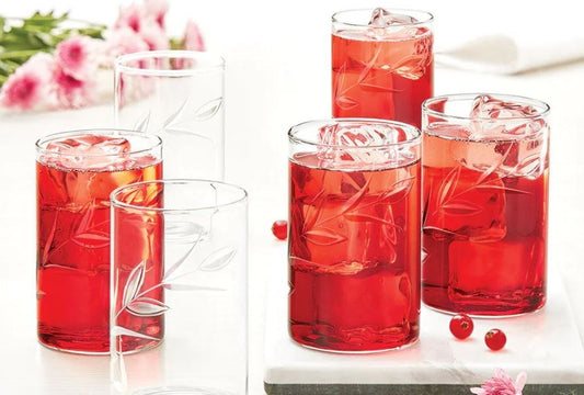 Luciano, Cripper 350Ml Borosilicate Glass Cups 6Pcs