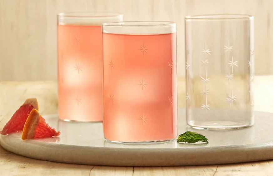 Luciano, Galaxy 350Ml Borosilicate Glass Cups 6Pcs