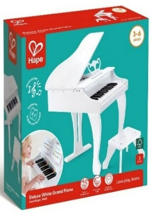 Deluxe White Grand Piano