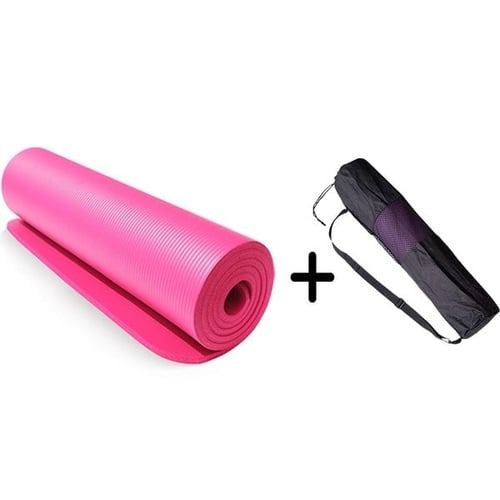 SBA, Professional 1.5cm NBR Exercise Mat With Straps And Bag 183x62cm, Available in Different Colors