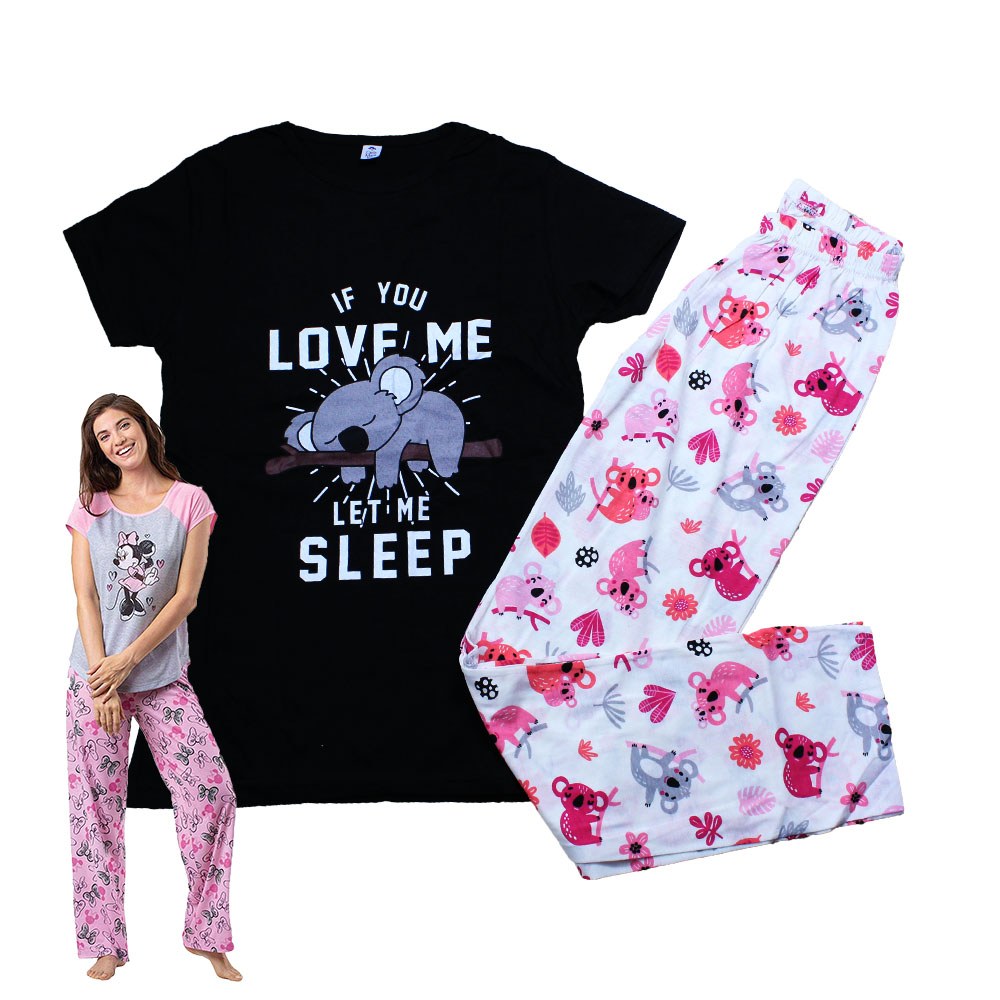 Max Lara, Women's Cotton Printed Night Suit - Let Me Sleep Koala, Available in Different Sizes