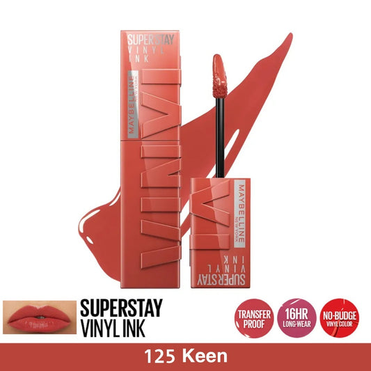 Maybelline New York, Superstay Vinyl Ink Liquid Lipstick Ink Keen 125