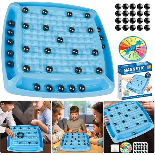 Magnetic Chess Game with Punishment Wheel Fun Table Board Game for Kids Adults Educational Board Game for Women Family Party, MChess-7136
