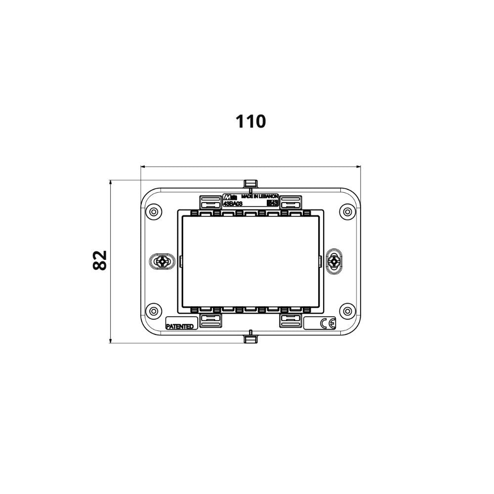 Meta, Frame For Rectangular Box 43Ba03