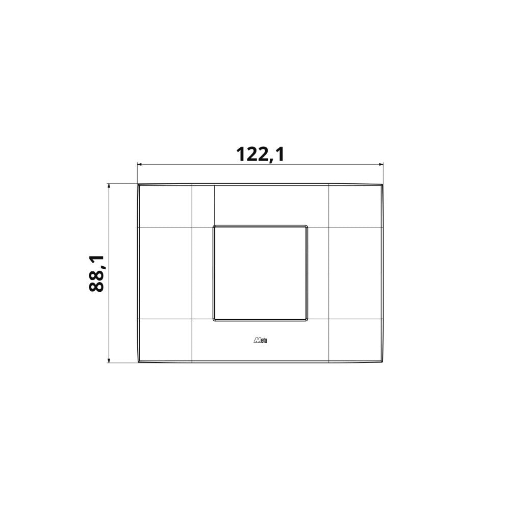 Meta, Moulded Front Plate White (2) 43Bp02Bb
