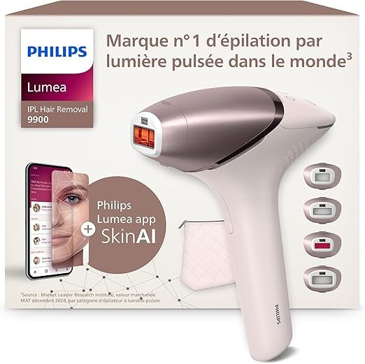 Philips, Lumea 9900 Series Pulsed Light Hair Remover, Model BRI951/00