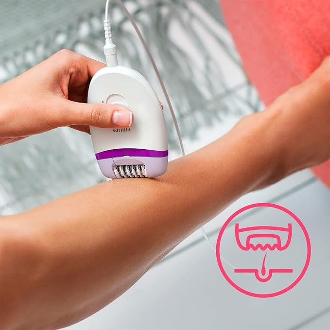 Philips, BRP505/00 Body Hair Removal Kit with 4 Accessories - Electric Epilator, Bikini Trimmer