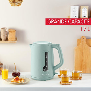 Moulinex, Electric Kettle 1.7 L, 2400W Auto Stop, Eucalyptus, BY2M1310
