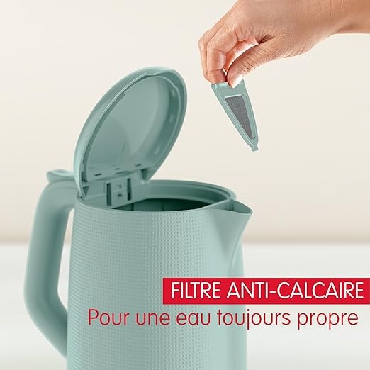 Moulinex, Electric Kettle 1.7 L, 2400W Auto Stop, Eucalyptus, BY2M1310