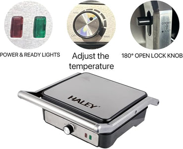 Haley, HY8605 Sandwich Maker Grill & Toaster Electric 2000W