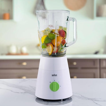 Braun, Blender 3 In 1, 500W, 1.75L, Glass Jug, 2 Speeds, Jb0153Wh