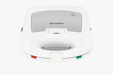 Sharp, 1400W 4 Slice Sandwich, Grill, Waffle Maker KZ-SU14-W3, White