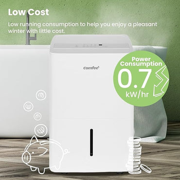 Comfee, Mddpe-30Den7 Comfee Dehumidifier, 30 L/Day, Suitable For Up To 73 M?