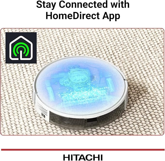 Hitachi, Robot Vacuum Cleaner & Mop, 2700Pa, 170Min