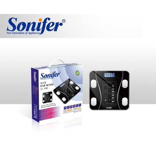 Sonifer, Sf-1914 Led Display Electronic Floor Scale Up To 180Kg Digital Glass