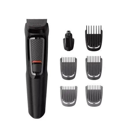 Philips, Multigroom, 7-In-1, Face & Hair, Nose & Ear Trimmer, Beard Combs (3, 5 Mm), Stubble Combs (1, 2 Mm), Hair Comb (9 Mm)