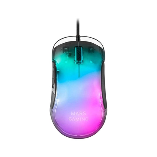 Mars, Gaming Mmglow Mouse, 12800Dpi, Chroma-Glow Mirror, 75G, Feather Cable, Available in Different Colors