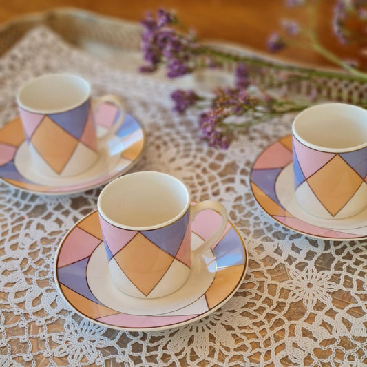 La Perla, New Bone China Coffee 6 Cups 90Cc With Saucers In Gift Box