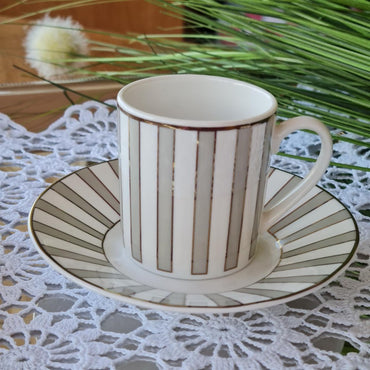 La Perla, New Bone China Coffee 6 Cups 90Cc With Saucers In Gift Box