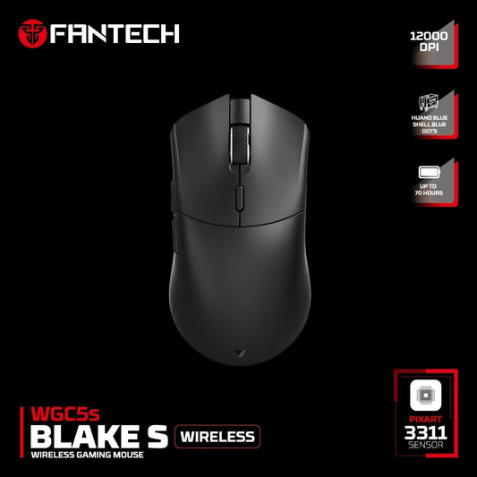 Fantech, Wgc5S Blake S Dual Mode Wired & Wireless Gaming Mouse With Built-In Battery, Available in Different Colors