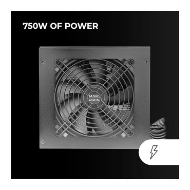 Mars, Gaming Mpb 750S, Argb 750W Atx Psu, 80Plus Bronze 230V +90%, Ai-Rpm Ultra Silent, Smd And Dc-Dc Tech, Argb Mb Control, 6 Years Warranty