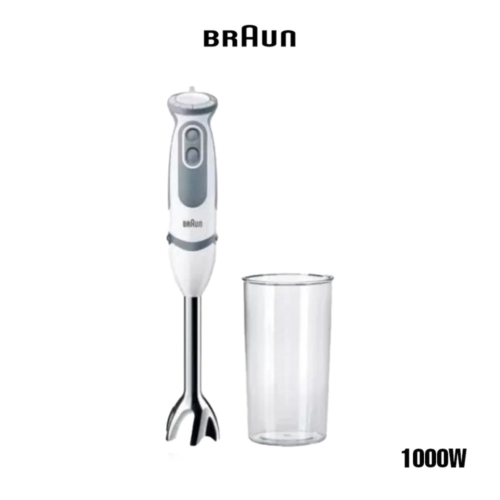 Braun, Mq50001M Vario Hand Blender ? 21-Speed Handheld Immersion Blender With Powerbell Vplus, Turboboost & Easyclick Systems, Stainless Steel Blades, Splashcontrol, 500W, Hand Blenders For Smoothies