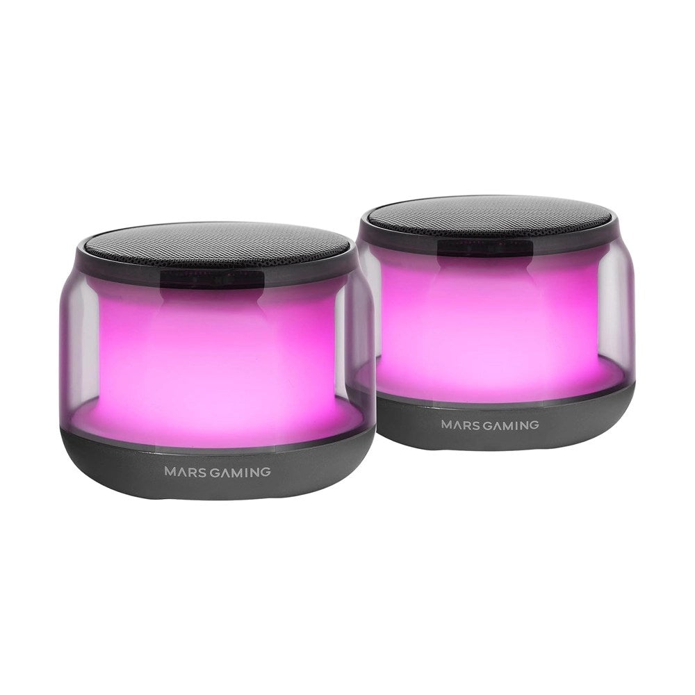 Mars, Gaming Ms-Aura, Bluetooth 5.3 Rgb 360? Mini Speaker, 15W Custom Dsp Chipset, Control Box, Available in Different Colors