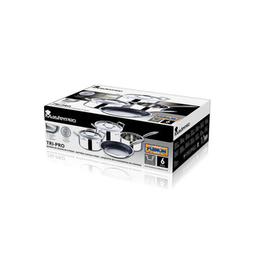 Masterpro Bateria Pot Set 6Pcss Acer.Inox Ind Triply 3 MP, MSTR-BGMP1790