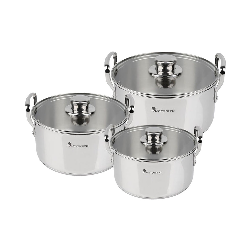 Masterpro Set 6Pcs Cookware Stainless Steel Ind Smart MP, MSTR-BGMP2145