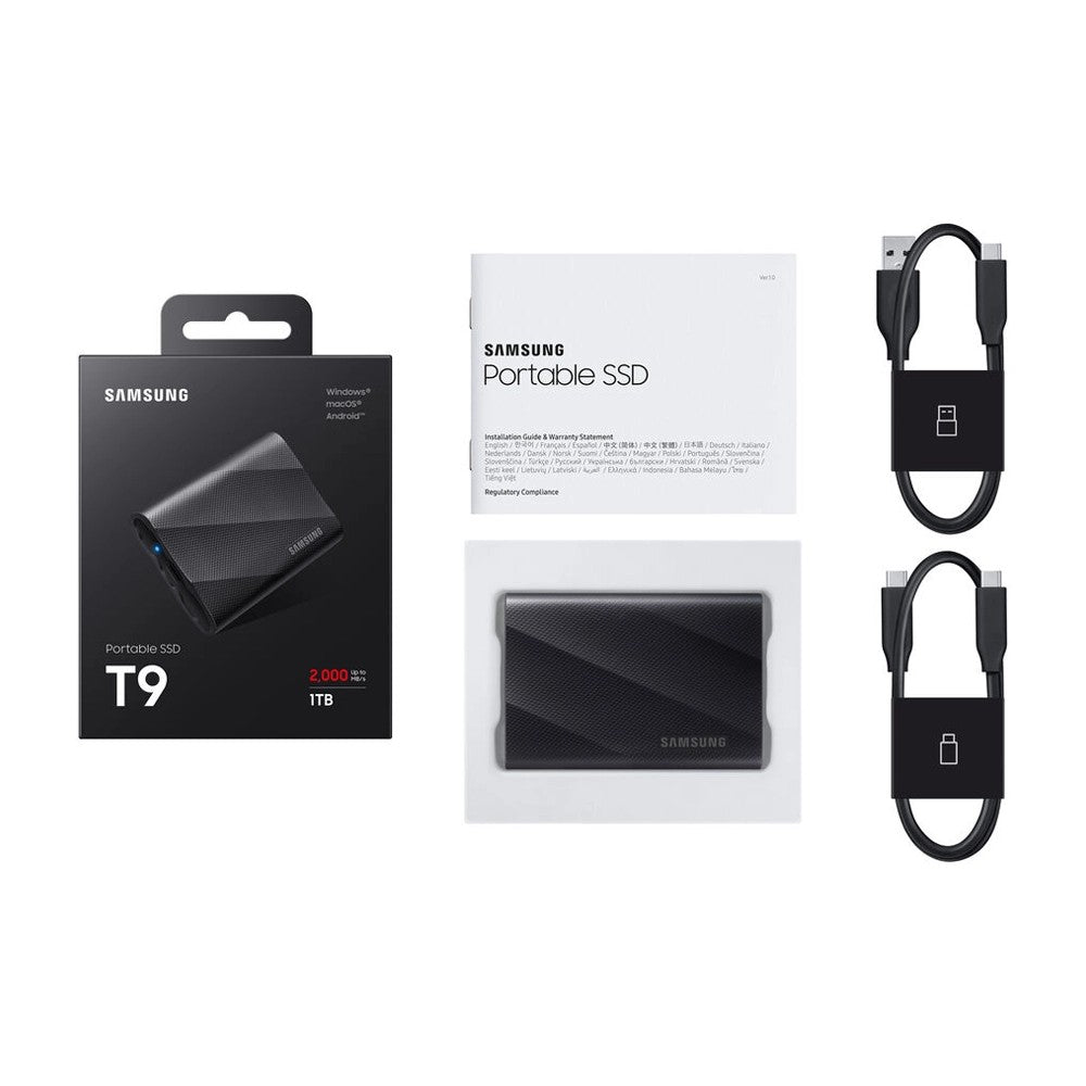 Samsung, Portable Ssd T9 1Tb, 2000Mb/S