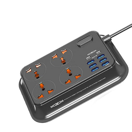 Moxom, Mx-St07 Smart Power Socket | 6 Usb Ports, 2 Pd Type-C