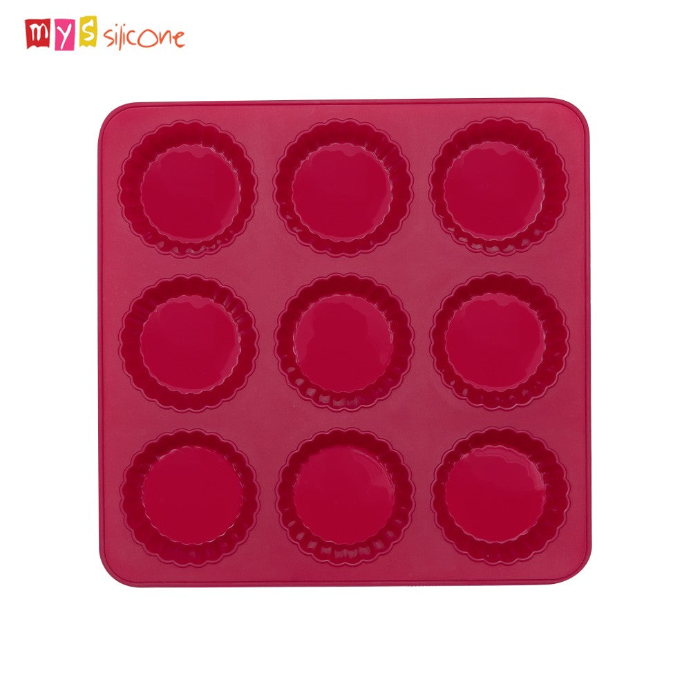 MYS Silicone, 9 Small Pies Mould 25x25x3 Cm