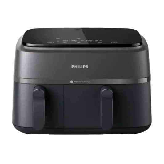 Philips, Dual Air Fryer Xxl, 2750W, Rapid Air Technology, 9L, 1.5 Kgs, Preset (8)