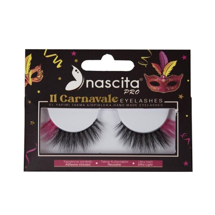 Nascita Carnavale Series Colorful False Eyelashes With Glue 128