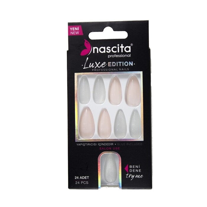 Nascita Cat Eye False Nails With Glue 217 - Pack of 24