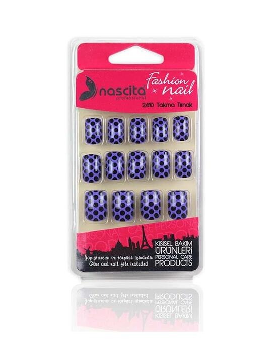 Nascita Fashion Nails With Glue & Nail File 127 - Pack of 24