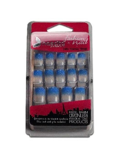 Nascita Fashion Ombre Nails With Glue & Nail File 111 - Pack of 24